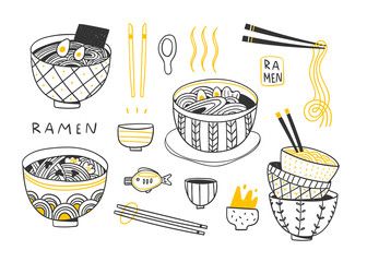 Dariia photos, images, assets | Adobe Stock Ramen Line Drawing, Sewing Pillows Ideas, Noodle Doodle, Simple Mural, Doodling Ideas, Journal Decoration, Silkscreen Printing, Sumo Wrestler, Flash Tattoo Designs