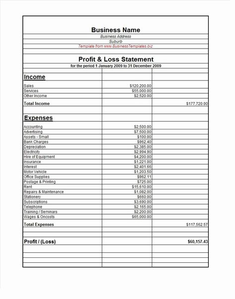 40 Profit Loss Statement Example | Desalas Template Profit And Loss Statement Templates, Attendance Sheet In Excel, Profit And Loss, Form Example, Profit And Loss Statement, Income Statement, Statement Template, Financial Analysis, Year End