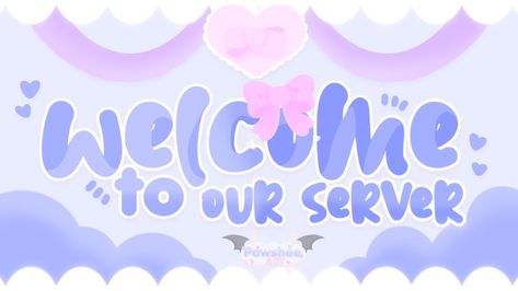 Purple Welcome Banner Discord, Cute Welcome Banner, Welcome Banner Discord, Discord Welcome Banner, Welcome Discord, Discord Dividers, Purple Banner, Layout Background, Welcome Gif