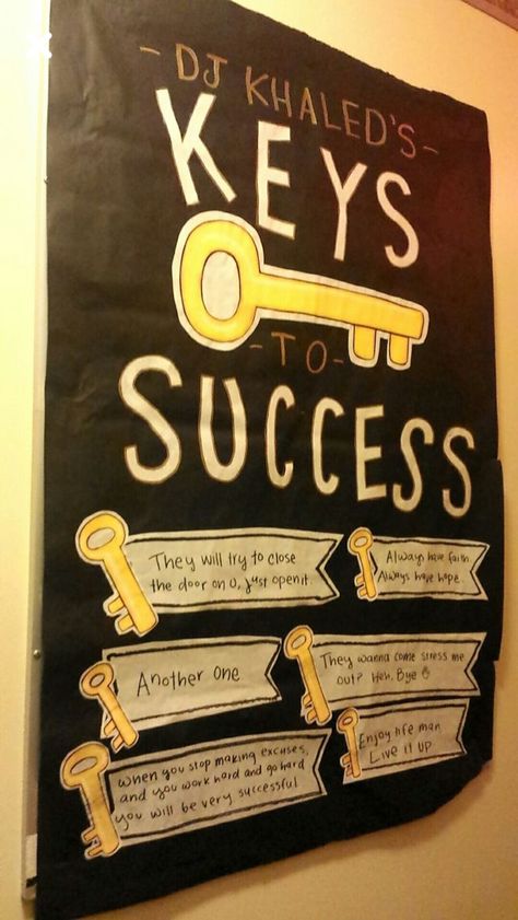 Keys of Success Bulletin Board Commitment Board Ideas, Key To Success Bulletin Board, Keys To Success Bulletin Board, Success Bulletin Board Ideas, Motivational Bulletin Boards, Resident Assistant Bulletin Boards, October Bulletin Boards, Office Bulletin Boards, College Bulletin Boards