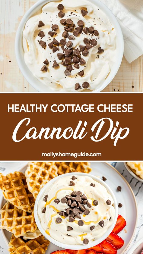 Healthy Cottage Cheese Recipes Snacks, Cottage Cheese Protein Dessert, Sweet Cottage Cheese Snack, Cottage Cheese With Fruit, Healthy Cottage Cheese Dessert, Cottage Cheese Snacks, Cottage Cheese Chips, Cottage Cheese Dip Recipes, Cottage Cheese Dip