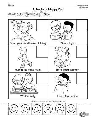 Preschool Friendship Math Activities, Being Kind Preschool Activities, Friendship Worksheets For Kindergarten, Respect Worksheets For Kids, Kindergarten Classroom Rules, Kindergarten Rules, Preschool Classroom Rules, Classroom Rules Printable, Preschool Rules