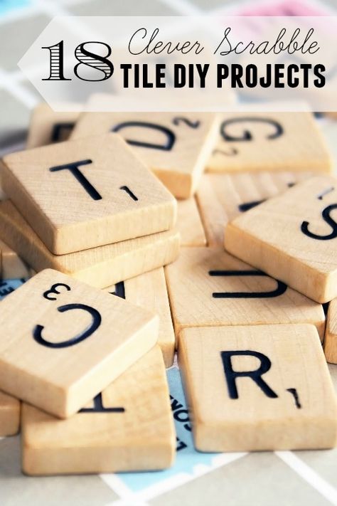 Check out these 18 DIY projects that you can make with scrabble tile. These scrabble tile DIY projects would make great gifts and fun decor for your home! 18 Clever Scrabble Tile DIY Projects via @tipsaholic #scrabble #tiles #diy #scrabbletiles #scrabbleprojects White Tile Crafts Ideas, Ideas With Scrabble Tiles, Crafts With Scrabble Letters, Scrabble Letter Crafts Valentines Day, Scrabble Board Wall Art, Scrabble Board Crafts, Scrabble Crafts Diy, Scrabble Wall Art Diy Framed, Tile Diy Projects