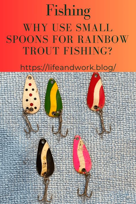 Fishing - Why Use Small Spoons For Rainbow Trout Fishing? Trout Fishing Lures, Steelhead Fishing, Fishing Spoons, Rainbow Trout Fishing, Crappie Fishing Tips, Trout Fishing Tips, Fishing For Beginners, Small Spoon, Crappie Fishing