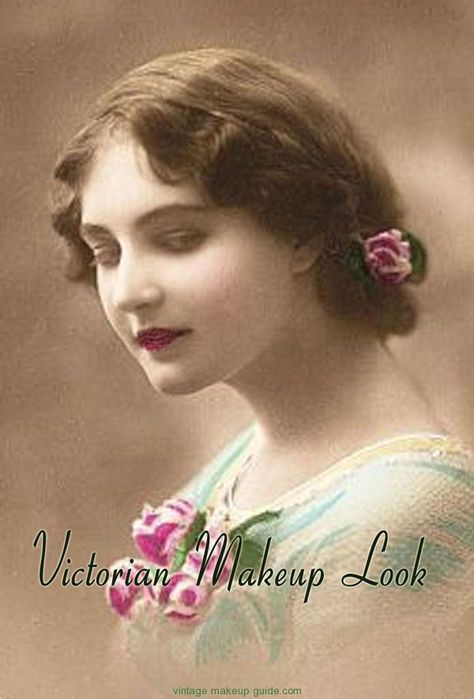 Victorian Makeup Look: Image gallery showing the styles of women during the Victorian age / Galmour Daze Victorian Makeup Look, Victorian Era Women, Victorian Makeup, Makeup Recipes, Painted Portraits, Vintage Pics, Women Face, Makeup Guide, Christmas Swags