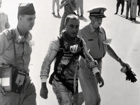 New Evidence Shows That Gus Grissom Did Not Accidentally Sink His Own Spacecraft 60 Years Ago | Daily Planet | Air & Space Magazine Space Magazine, Gus Grissom, Apollo Spacecraft, Daily Planet, Nasa Photos, Space Craft, How To Lean Out, 60 Years Ago, Air Space