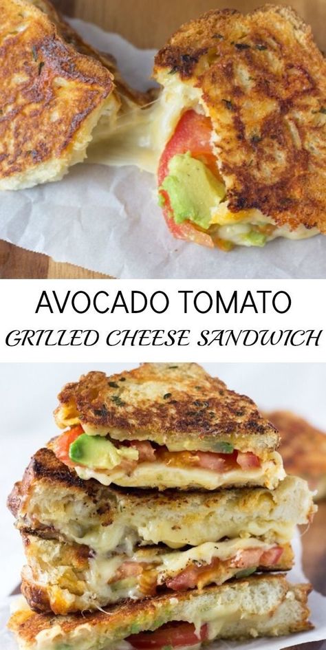 Sandwich Combos Lunch Ideas, French Fry Burrito, Avocado Grilled Cheese Sandwich, Avocado Cheese Sandwich, Summer Food Truck Ideas, Sandwich Recipes Healthy Lunches, Healthy Food Truck Ideas, Tomato Recipes Healthy, Tomato Grilled Cheese