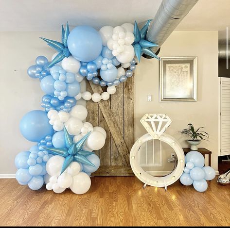 On Cloud 9 Bachelorette Party Theme, Sea Themed Bachelorette Party, Beachy Bachelorette Party Themes, Dreaming Of I Do Bachelorette, Ocean Bachelorette Party, Blue Bachelorette Party Decorations, Seaside Bridal Shower Ideas, Bachelorette Party Decorations Blue, Coastal Bachelorette Party Theme