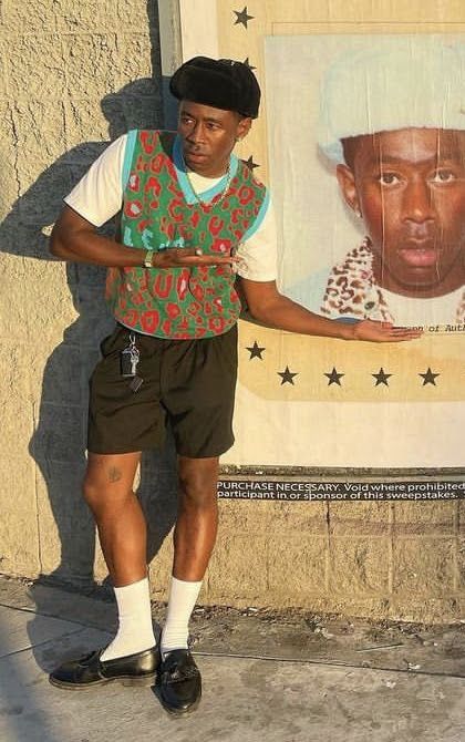 Tyler The Creator Fashion, Tyler The Creator Outfits, Street Fashion Men Streetwear, Guys Clothing Styles, Mens Outfit Inspiration, Mens Fashion Streetwear, Fire Fits, New Rock, Cool Outfits For Men