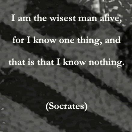 Fish Philosophy, Philosopher Quotes, Socrates Quotes, I Know Nothing, Life Wisdom, Quotes Daily, Wise Man, Philosophical Quotes, I'm With The Band