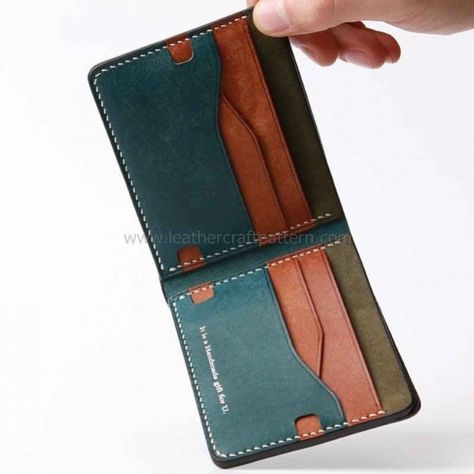 Diy Leather Wallet, Leather Handbag Patterns, Leather Wallet Design, Laser Files, Leather Wallet Pattern, Small Leather Wallet, Leather Bag Pattern, Leather Billfold, Leather Short