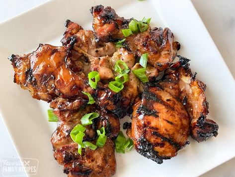 This Grilled Hawaiian Teriyaki Chicken is the real deal. The sweet and savory Hawaiian teriyaki marinade is THE best and SO easy to make. #teriyakichicken #chickenrecipe #grillrecipe #hawaiianteriyakichicken #hawaiianrecipe #grilledchickenrecipe #grilledchicken #hawaiianchicken #dinner #chicken #FavoriteFamilyRecipes #favfamilyrecipes #FavoriteRecipes #FamilyRecipes #recipes #recipe #food #cooking #HomeMade #RecipeIdeas Hawaiian Chicken Thighs, Hawaiian Teriyaki Sauce, Hawaiian Teriyaki Chicken, Hawaii Chicken, Grill Meals, Hawaiian Grilled Chicken, Caramelized Chicken, Chicken Hawaiian, Chicken Inasal