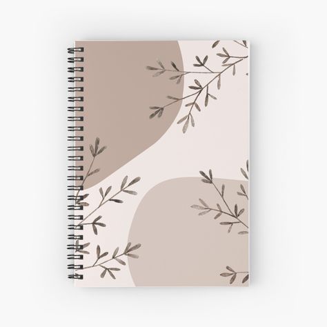 Notebook Simple Design, Front Cover Notebook Ideas, Minimalist Notebook Cover Design, Note Book Front Cover Design, Aesthetic Spiral Notebook, Agenda Cover Design Ideas, Asthetic Notebooks, Front Notebook Design, Note Book Cover Designs