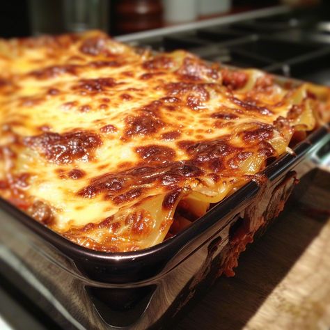 🍝🧀 Classic Homemade Lasagna: Comfort Food at Its Best! 🍅✨ Warm, hearty, and oh-so-delicious! This classic lasagna recipe is layered with rich meat sauce, creamy béchamel, and melted cheese. Perfect for family dinners or special occasions! 😋✨ Ingredients: Ground beef, Italian sausage, onions, garlic Crushed tomatoes, tomato paste, tomato sauce, red wine Lasagna noodles, ricotta cheese, mozzarella, Parmesan Butter, flour, milk, nutmeg, fresh herbs Instructions: Cook a rich and flavorful mea... Classic Lasagna Recipe, Classic Lasagna, Picky Eating, Homemade Lasagna, No Noodle Lasagna, Meat Sauce, Lasagna Recipe, Crushed Tomatoes, Melted Cheese