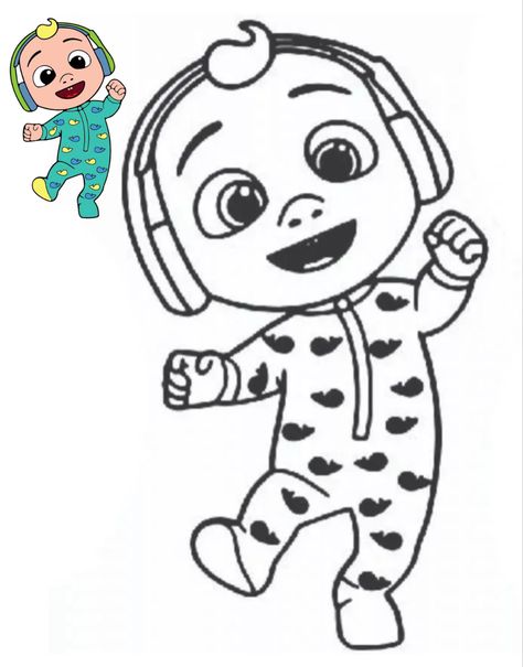 Cocomelon Coloring Pages, Bubble Guppies Coloring Pages, Family Coloring Pages, Birthday Coloring Pages, Family Coloring, Coloring Page Ideas, Page Ideas, Coloring Pages To Print, Black And White Drawing