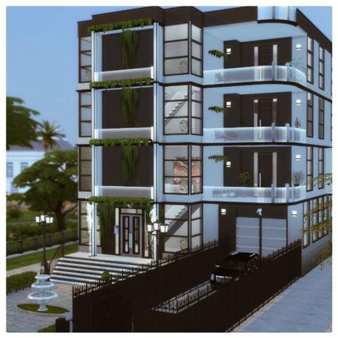 Residencial Manhathan - In Game Build
Another build in The Sims 4, made especially for you.

- Contains: 1 double bedroom - 1 single bedroom - Living Room - Dining Room - Kitchen - Bathroom - Balcony with pool.

- Lot Size: 30/20

- Used Packs and Expansions: Base Game - Cats and Dogs - Romantic Garden - City Life - Backyard Fun - SPA Day - Gourmet Getaway - Cool Kitchen - Fitness and more. Mod Pool, Lotes The Sims 4, The Sims 4 Lots, Play Sims 4, Sims 4 Bedroom, Sims 4 House Building, Casas The Sims 4, Single Bedroom, Sims 4 Build