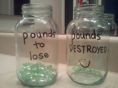 {Texas Craft House} Fun way to track your weight loss in DIY jars! Diet Vegetarian, Fitness Challenge, I Work Out, Get In Shape, Fitness Diet, Workout Challenge, How To Stay Motivated, Get Healthy, Fitness Inspiration