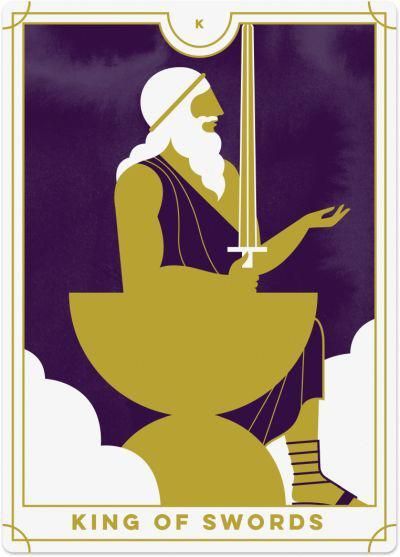 Learn the Tarot card meanings with Biddy Tarot | King of Swords Card | Everyday Tarot #tarot #tarotcardsmeaning King Of Swords Tarot Meaning, King Of Swords Tarot, Swords Tarot Meaning, Tarot Swords, Biddy Tarot, King Of Swords, Card Meanings, Swords Tarot, Learning Tarot Cards