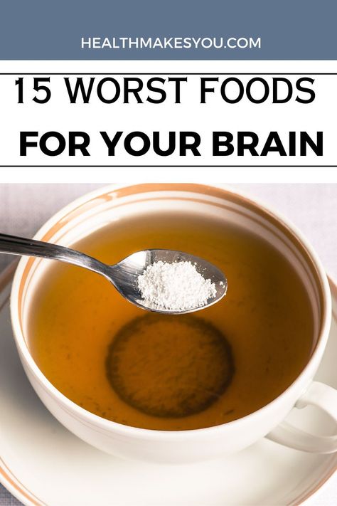 Just as there are foods that can boost brain health, there are also those that can impair cognitive function. Discover some 15 worst foods for your brain. Click the pin to see the list of foods. Brain Healing Foods, Low Mercury Fish, Good Brain Food, Brain Healthy Foods, Brain Boosting Foods, No Sodium Foods, List Of Foods, Healthy Living Inspiration, Healthy Living Motivation