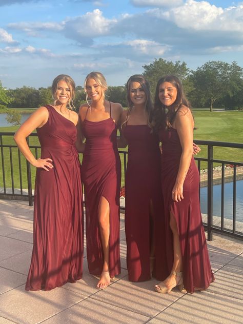 Azazie Burgundy Bridesmaid Dresses, Deep Maroon Bridesmaid Dresses, Bridesmaid Dresses Cranberry, Maroon Bridal Party Color Schemes, Cabernet Azazie Bridesmaid Dresses, Satin Cabernet Bridesmaid Dresses, Cabernet Wedding Colors Bridesmaid Dress, Claret Bridesmaid Dresses, Bridesmaid Dresses Mulberry