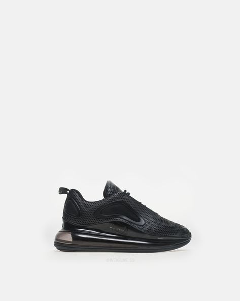 NIKE x AIR MAX 720 Check more at https://wearline.co/produit/nike-x-air-max-720-4/ Air Max 720, Black Sneaker, All Black Sneakers, All Black, Air Max, Nike Air Max, Nike Air, Nike, Sneakers