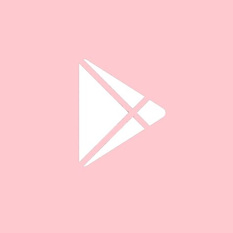 Icon app pink colour for google play store Pink Play Store Icon, Baby Pink Icons, Play Store Logo, Pink Google Icon, Google Play Store Icon, Aesthetic Icons For Apps Pink Phone, App Play Store, Mobile Decoration, All Apps Icon