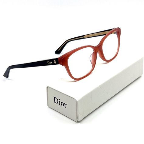 Christian Dior Eyeglasses Montaigne N3 Sgn140 Frame Color: Brown Frame Shape: Oval Modified Frame Material: Plastic Frame Type: Full Rim Gender: Women's Lens Width: 50 Bridge Width: 18 Arm Length: 140 Dior Frames, Dior Eyeglasses, Black Eyeglasses Frames, Prescription Glasses Frames, Round Eyewear, Christian Dior Sunglasses, Gold Glasses, Round Glasses Frames, Dior Accessories