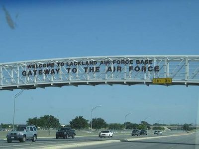 Lackland Air Force Base in San Antonio, TX is where all new trainees spend their 8 weeks of basic training Air Force Basic Training, Lackland Air Force Base, Lackland Afb, Air Force Mom, Air Force Veteran, Basic Training, Air Force Base, Military Training, Air Force Bases