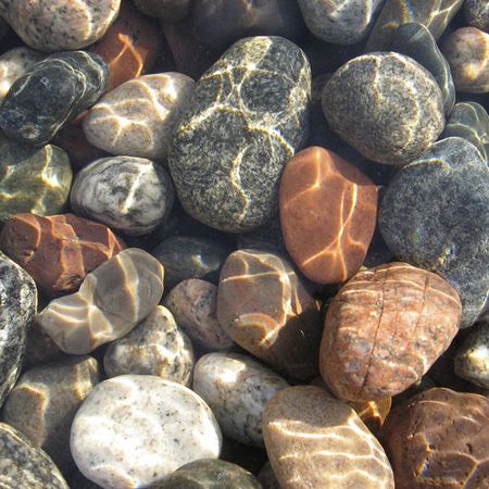 Pebbles in a stream 450 sq Stone Aesthetic, Water Aesthetic, Rock And Pebbles, Pretty Rocks, Stone Rocks, In The Fall, Rocks And Minerals, The Search, Painting Techniques