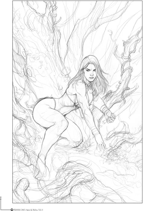 Frank Cho Frank Cho Art, Frank Cho, Gesture Drawing, Character Sketches, Comic Book Artists, Art Poses, Drawing Poses, Comic Artist, Anime Background