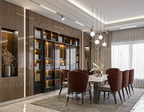 Dining Room Design Luxury, Crockery Unit Design, Dressing Room Closet, Neoclassical Interior, Bedroom Interior Design Luxury, Luxury Furniture Living Room, Dinning Room Design, Luxury Living Room Design, Luxury Dining Room