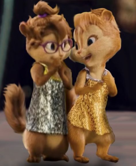 Disney Duos, The Chipettes, Light Brunette, Best Friends Cartoon, Friend Cartoon, Alvin And The Chipmunks, Best Duos, Beautiful Mermaids, Chipmunks