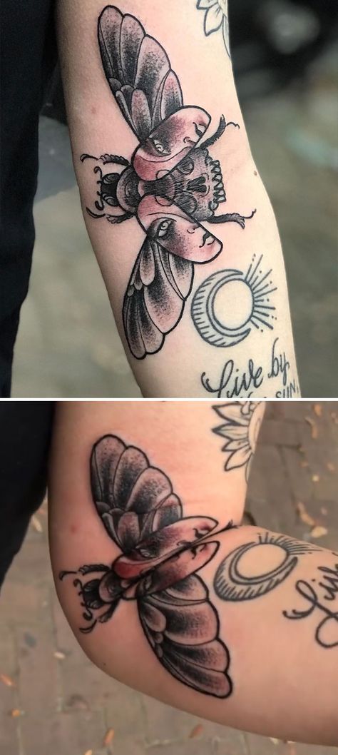 Moving Tattoo Ideas, Moving On Tattoos, Creative Tattoo Ideas, Creative Tattoo, D Tattoo, Amazing Tattoos, For The Record, 3d Tattoos, Knee Tattoo