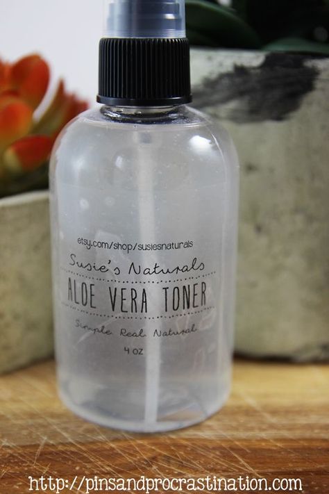 Aloe Vera Toner, Diy Toner, Coconut Oil Face Mask, Natural Toner, Makeup Containers, Natural Aloe Vera, Diy Kosmetik, Brown Spots Removal, Toner For Face