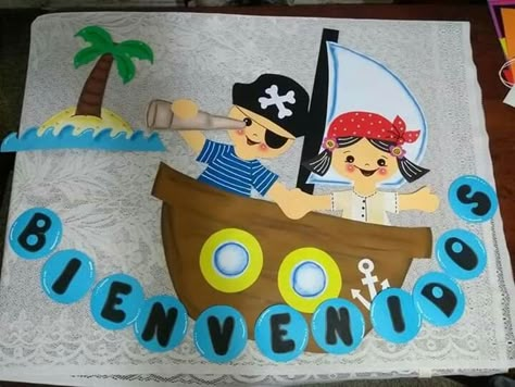 Pirate Theme Classroom, Pirate Costume Diy, Nurse Decor, Summer Camp Activities, Camping Activities, Pirate Costume, Pirate Theme, Camping With Kids, Classroom Themes