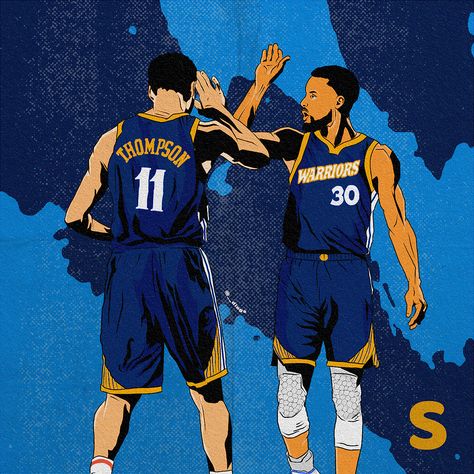 Splash Bros, Lebron James Wallpapers, Nba Artwork, Curry Nba, Stephen Curry Pictures, Nba Stephen Curry, Splash Brothers, Kobe Bryant Nba, Brothers Art