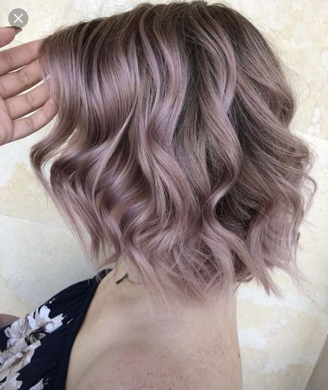 Gray Pink Hair, Ashy Pink Hair, Toner Chart, Toner For Blonde Hair, Grey Brown Hair, Pink Short Hair, Wella Toner, Brown Hair Inspiration, Granny Hair