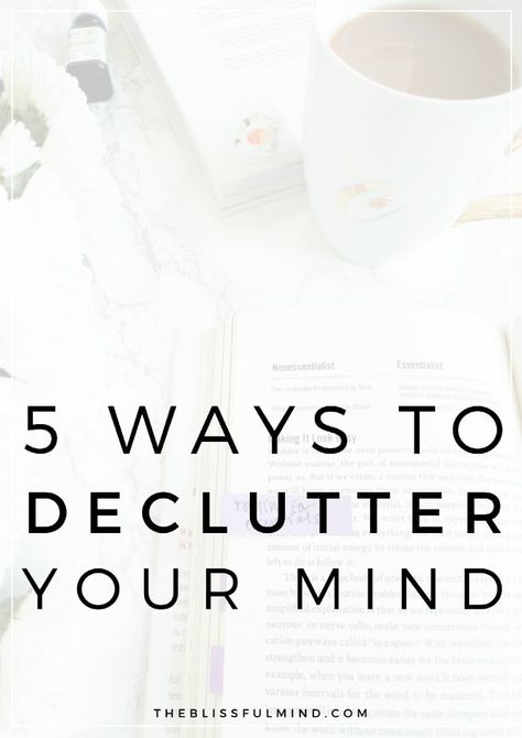 Too Many Thoughts, Minimalism Tips, Simplified Life, Minimalist Mindset, Productivity Ideas, Zen Habits, Clear Clutter, Create Happiness, Mental Clutter