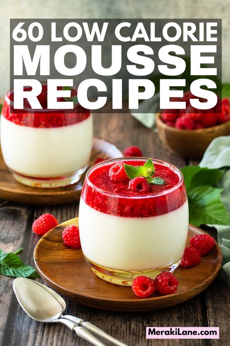 Low Calorie Mousse Recipes | If you're looking for easy and healthy desserts that will satisfy your sweet tooth without sabotaging your weight loss goals, these healthy mousse recipes are a great option. We've included tips to help you make the perfect mousse, including healthy aerator options and refined sugar and dairy substitutes, and we've also curated the best chocolate, peanut butter, and fruit mousse recipes to try. And yes, we included mousse recipes for one too! Healthy Mousse Recipes, Low Calorie Mousse Recipes, Greek Yogurt Mousse Healthy, Low Calorie Mousse, Coolwhip Deserts Low Calorie, Ww Chocolate Mousse, Healthy Mousse, Low Cal Chocolate Mousse, Choco Mousse