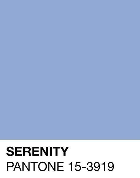 Serenity Pantone 15-3919 Spring/Summer 2016 Bleu Pantone, Pantone Serenity, Pantone 2016, Rose Quartz And Serenity, Pantone Colours, Rose Quartz Serenity, Pantone Colour Of The Year, Pantone Colour Palettes, Serenity Blue