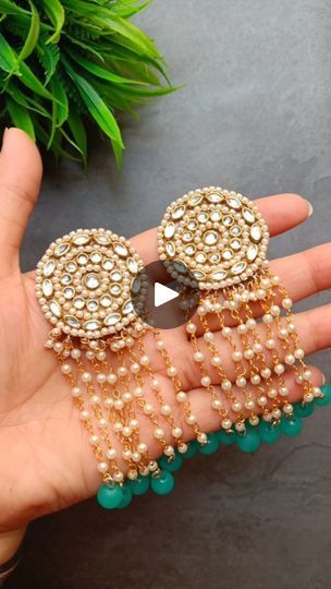 4.2K views · 290 reactions | Trending Kundan stone earrings 😍diy jhumka#diyearrings#creative#kundanearing#easydiyideas #viral#reels#reelsvideo#viralreels#viralvideo#trending#instagram#trendingjewellery #trendingearrings #kundan#kundanjewellery #kundanearring #beads#mirror#pearls#earrings | Easy Craftby Sania | Sonu Nigam · Ishq Vishk Pyaar Vyaar (From "Ishq Vishk Rebound") Diy Jhumka, Sonu Nigam, Cat Hacks, Pearls Earrings, Viral Reels, Earrings Diy, Kundan Earrings, Handmade Fashion Jewelry, Handmade Fashion