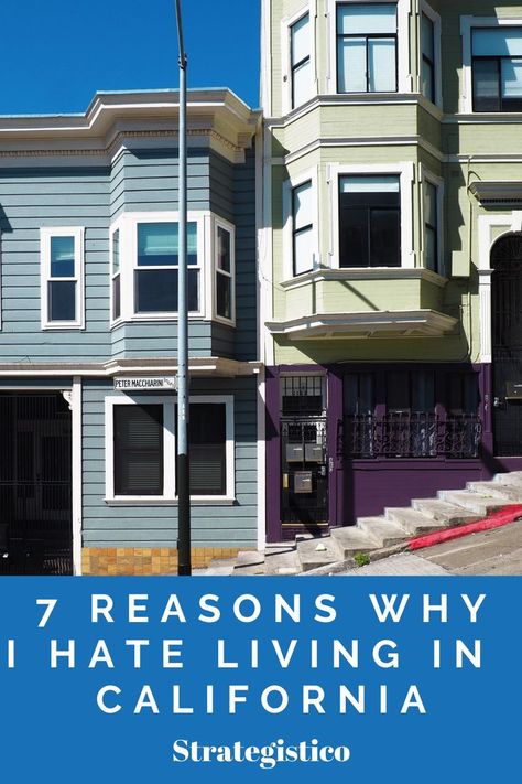 “I hate living in California!” You don’t often hear this statement, but there are a growing number of people who have expressed their regret moving to California once they have settled down. We investigated these trends and interviewed several people who currently live in California or have moved out recently because they couldn’t stand it any longer. #Californialiving #California #Hatecalifornia Living In California, Move To California, Big Sur California Houses, Best Places To Live In California, California People, Driving Up The Coast Of California, State Of California, Oceanside California, California House