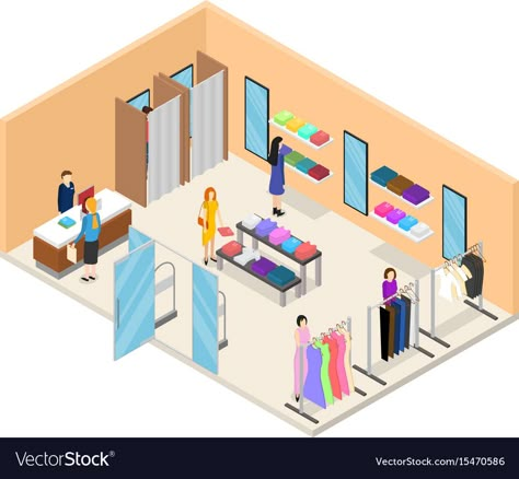 Visual Merchandising Layout, Clothing Store Illustration, Clothing Store Layout, Clothing Store Design Ideas, Store Layout Design, Fashion Shop Interior, Interior Design Store, Interior Clothing, Store Design Boutique