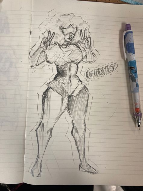 Steven Universe Official Art, Garnet Drawing, Steven Universe Body Base, Garnet Steven Universe Fanart, Steven Universe Redesign, Garnet Fanart, Steven Universe Garnet, Stevens Universe, Garnet Steven