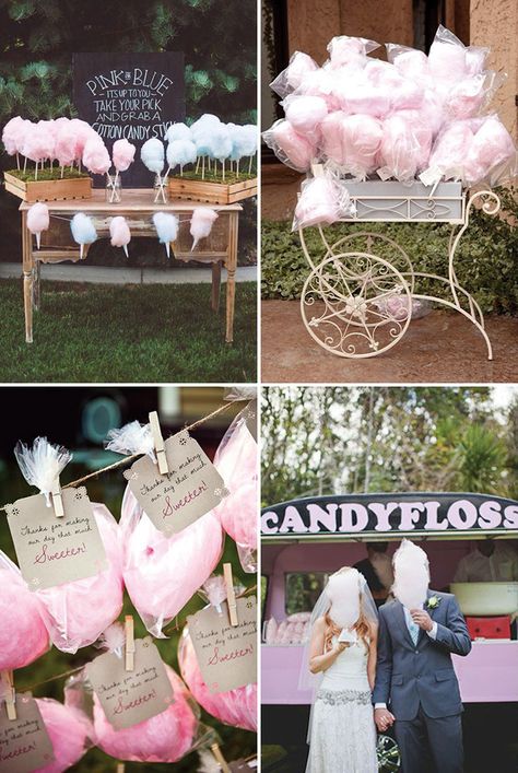 Candy Floss Wedding Treat Station! See more great wedding food ideas on www.onefabday.com Food Stations Ideas, Dessert Bord, Summer Wedding Food, Wedding Food Stations, Wedding Food Drink, Wedding Reception Ideas, Wedding Treats, Wedding Reception Food, Boda Mexicana