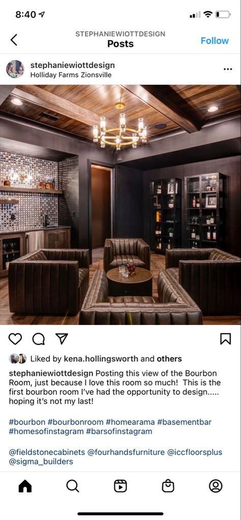 Basement Game Room, Bar Lounge Room, Whiskey Lounge, Bourbon Room, Whiskey Room, Cozy Bar, Home Bar Rooms, Basement Bar Designs, Basement Living Rooms