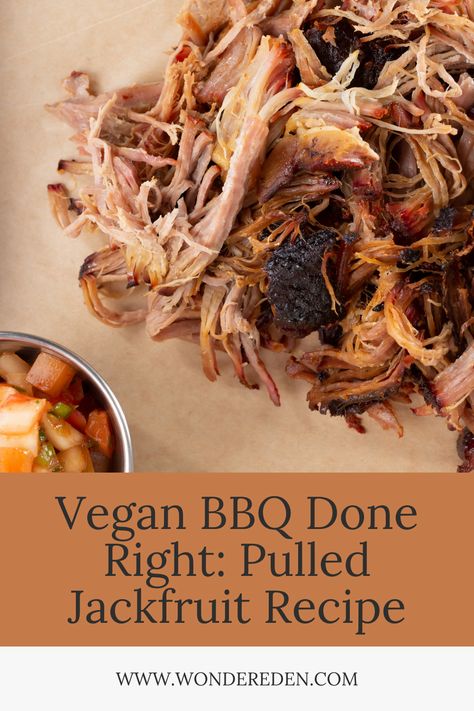 Who needs pulled pork when you can have this mouthwatering Vegan Pulled Jackfruit BBQ? Clean, flavorful, and easy to make—it's a must-try for BBQ lovers! #VeganFoodie #JackfruitBBQ #PulledPorkAlternative #VeganDeliciousness #BBQLovers Vegan Recipes With Jackfruit, Jackfruit Vegan Recipes, Pulled Pork Bbq Sauce, Jackfruit Recipe, Jackfruit Pulled Pork, Pulled Jackfruit, Vegan Pulled Pork, Vegan Jackfruit, Bbq Jackfruit