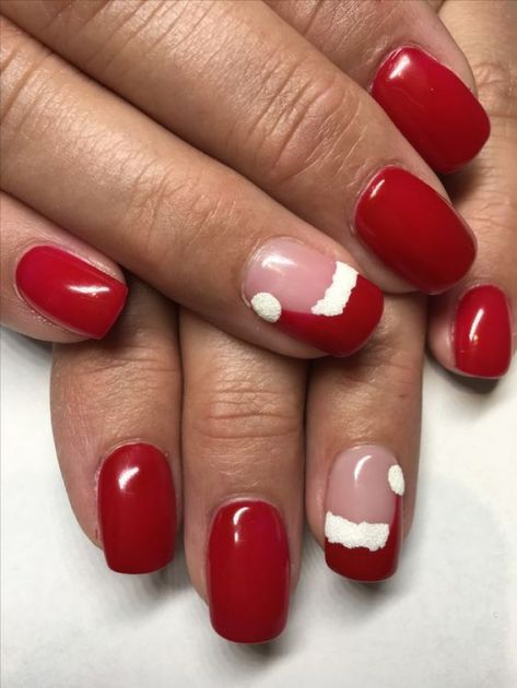 65 nail arts de Noël pour une manucure festive /// #aufeminin #beaute #manucure # noël #nailart #xmas Christmas Pedicure Designs, Nail Art For Christmas, Diy Christmas Nails, Christmas Toes, Nail Art Noel, Art For Christmas, Patrick Nagel, Nagellack Trends, Cute Christmas Nails