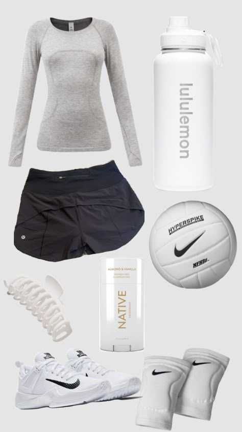 Volleyball Inspired Outfits, Vollyball Girls Outfit, Volleyball Training Outfits, Volleyball Outfits Practice Clothes, Sand Volleyball Outfit, Outfits For Volleyball, Volleyball Outfits Practice, Volleyball Attire, Volleyball Practice Outfits