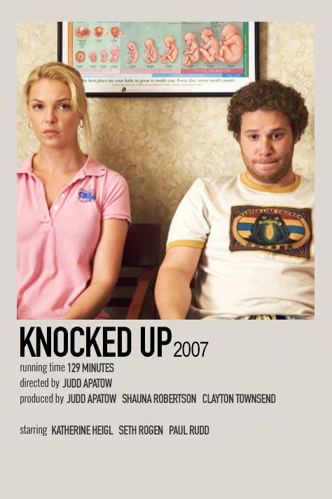 Knocked Up Movie, Minimalistic Polaroid Poster, Movie Infographic, Broken Movie, Romcom Movies, Up Movie, Movies To Watch Teenagers, Vintage Photo Editing, Iconic Movie Posters